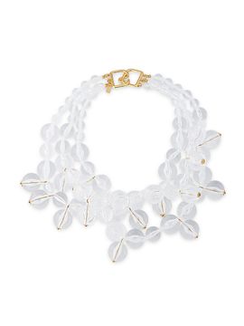 Kenneth Jay Lane Women's Goldtone & Resin Beaded Cluster Necklace