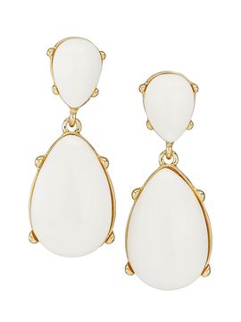 Kenneth Jay Lane Women's Goldtone & Resin Clip-On Drop Earrings
