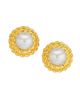 Kenneth Jay Lane Women's Goldtone Cable & Faux Pearl Clip-On Earrings - 3