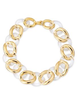 Kenneth Jay Lane Women's Resin & Polished Link Necklace