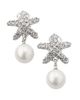 Kenneth Jay Lane Women's Silvertone, Glass Crystal & Imitation Pearl Clip-On Drop Earrings - 1