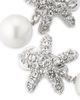 Kenneth Jay Lane Women's Silvertone, Glass Crystal & Imitation Pearl Clip-On Drop Earrings - 4