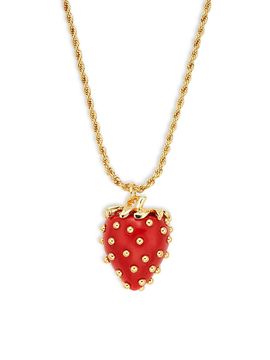 Kenneth Jay Lane Women's Strawberry Goldtone Pendant Necklace