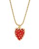 Kenneth Jay Lane Women's Strawberry Goldtone Pendant Necklace - 3
