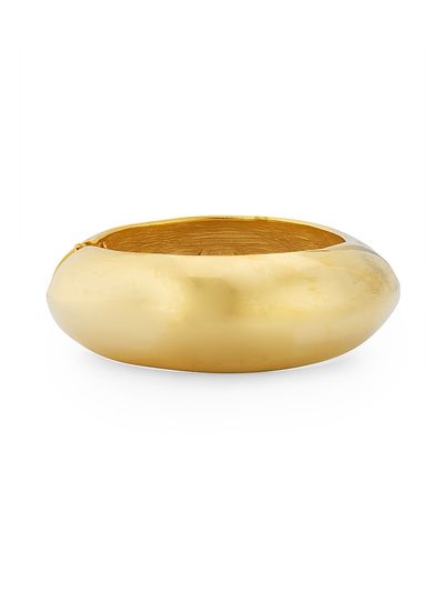 Kenneth Jay Lane Women's Tapered 22K-Gold-Plated Hinge Bracelet