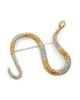 Kenneth Jay Lane Women's Two-Tone Glass Crystal Snake Brooch - 1
