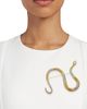Kenneth Jay Lane Women's Two-Tone Glass Crystal Snake Brooch - 2