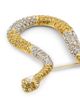 Kenneth Jay Lane Women's Two-Tone Glass Crystal Snake Brooch - 4