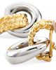 Kenneth Jay Lane Women's Two-Tone Rhodium-Plated & 22K Gold-Plated Doorknocker Earrings - 4
