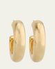 Kenneth Jay Lane Yellow Gold-Plated Hoop Earrings - 1
