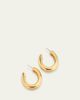 Kenneth Jay Lane Yellow Gold-Plated Hoop Earrings - 3
