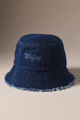 Kenz Kustomz 100% Cotton Denim Wifey Bucket Hat