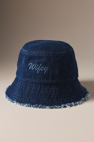 Kenz Kustomz 100% Cotton Denim Wifey Bucket Hat