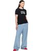 Kenzo Kenzo Black Kenzo Paris Cotton 'KENZO Paris Emblem' Slim T-shirt - 4