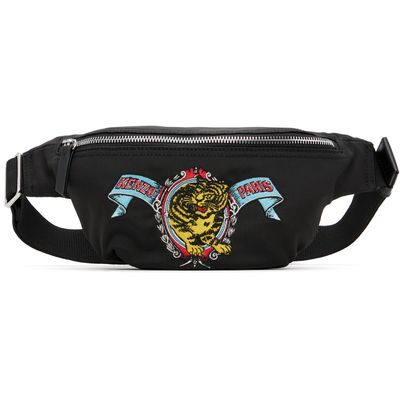 Kenzo Kenzo Black Kenzo Paris 'KENZO Jumping Tiger' Belt Bag