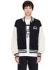 Kenzo Kenzo Black Kenzo Paris 'KENZO Paris Emblem' Varsity Cardigan - 1