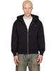 Kenzo Kenzo Black Kenzo Paris 'KENZO Signature' Embroidered Zip Hoodie - 1