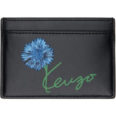 Kenzo Kenzo Black Kenzo Paris 'KENZO Tulip' Card Holder