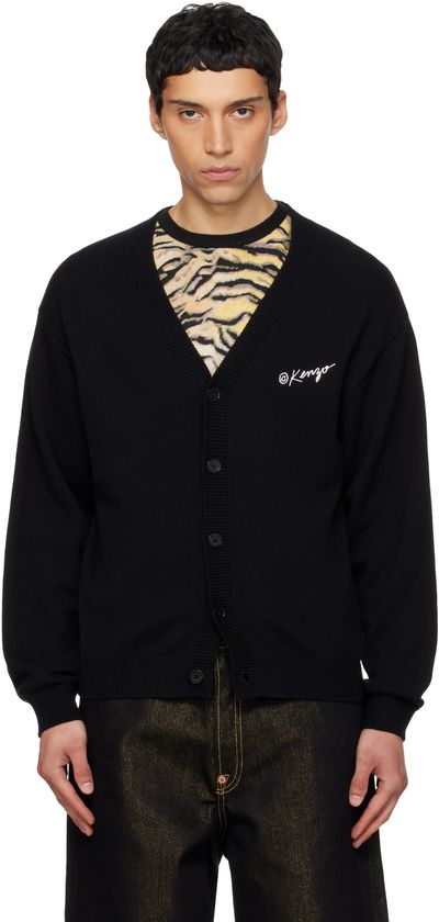 Kenzo Kenzo Black Kenzo Paris 'KENZO Wild Tiger' Cardigan