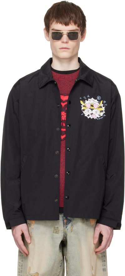 Kenzo Kenzo Black Kenzo Paris 'KENZO Wild Tiger' Light Coach Jacket