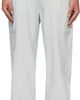 Kenzo Kenzo Blue Kenzo Paris 'KENZO Cartoon' Embroidered Cargo Pants - 1