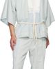 Kenzo Kenzo Blue Kenzo Paris 'KENZO Cartoon' Embroidered Cargo Pants - 4