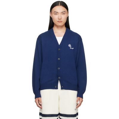 Kenzo Kenzo Blue Kenzo Paris 'KENZO Tulip' Embroidered Cardigan