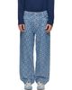 Kenzo Kenzo Blue Kenzo Paris 'Kenzogram' Cargo Monkey Fit Jeans - 1