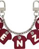 Kenzo Kenzo Burgundy Kenzo Paris Kenzo Chain Charm Keychain - 1