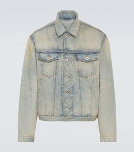 Kenzo Kenzo Drawn Varsity embroidered denim jacket