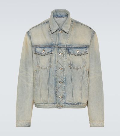 Kenzo Kenzo Drawn Varsity embroidered denim jacket