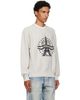 Kenzo Kenzo Gray Kenzo Paris 'KENZO Eiffel Tower Design' Cotton Sweatshirt - 2