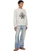 Kenzo Kenzo Gray Kenzo Paris 'KENZO Eiffel Tower Design' Cotton Sweatshirt - 4