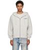 Kenzo Kenzo Gray Kenzo Paris 'KENZO Jumping Tiger' Zip Up Hoodie - 1