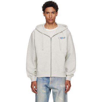Kenzo Kenzo Gray Kenzo Paris 'KENZO Jumping Tiger' Zip Up Hoodie