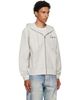 Kenzo Kenzo Gray Kenzo Paris 'KENZO Jumping Tiger' Zip Up Hoodie - 2