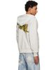 Kenzo Kenzo Gray Kenzo Paris 'KENZO Jumping Tiger' Zip Up Hoodie - 3