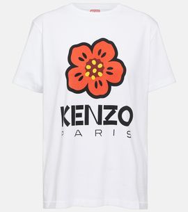 Kenzo Kenzo Logo printed cotton jersey T-shirt