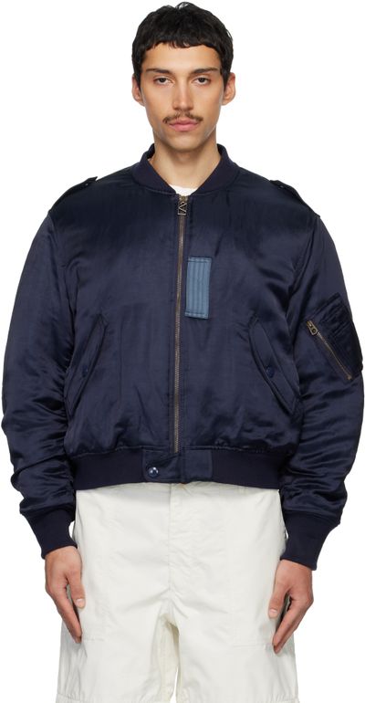 Kenzo Kenzo Navy Kenzo Paris 'KENZO Jungle Poem' Bomber Jacket
