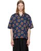 Kenzo Kenzo Navy Kenzo Paris 'KENZO Loves' Short Sleeve Shirt - 1