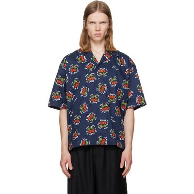 Kenzo Kenzo Navy Kenzo Paris 'KENZO Loves' Short Sleeve Shirt
