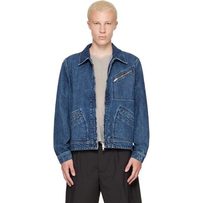 Kenzo Kenzo Navy Kenzo Paris 'KENZO Signature' Utility Denim Jacket