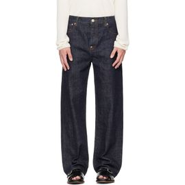 Kenzo Kenzo Navy Kenzo Paris 'KENZO Tulip' Straight Fit Jeans