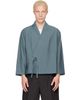 Kenzo Kenzo Navy Kenzo Paris Viscose & Wool Kimono Jacket - 1