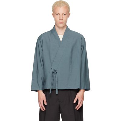 Kenzo Kenzo Navy Kenzo Paris Viscose & Wool Kimono Jacket