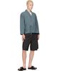 Kenzo Kenzo Navy Kenzo Paris Viscose & Wool Kimono Jacket - 4