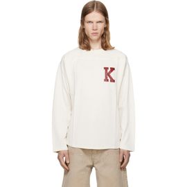 Kenzo Kenzo Off-White Kenzo Paris 'KENZO Varsity' Long Sleeve T-shirt