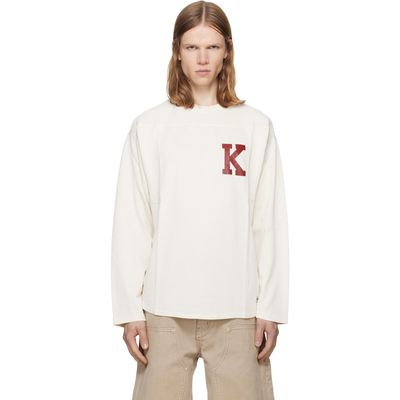 Kenzo Kenzo Off-White Kenzo Paris 'KENZO Varsity' Long Sleeve T-shirt