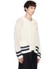 Kenzo Kenzo Off-White Kenzo Paris Polo Collar Cardigan - 2