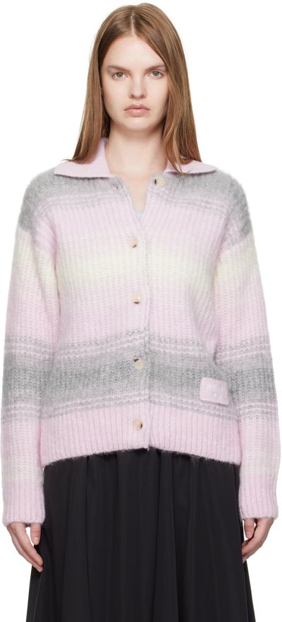 Kenzo Kenzo Pink Kenzo Paris 'KENZO Speed Stripe' Cardigan